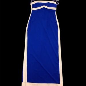 NWOT Royal Blue Color Block Bodycon Tube Dress
